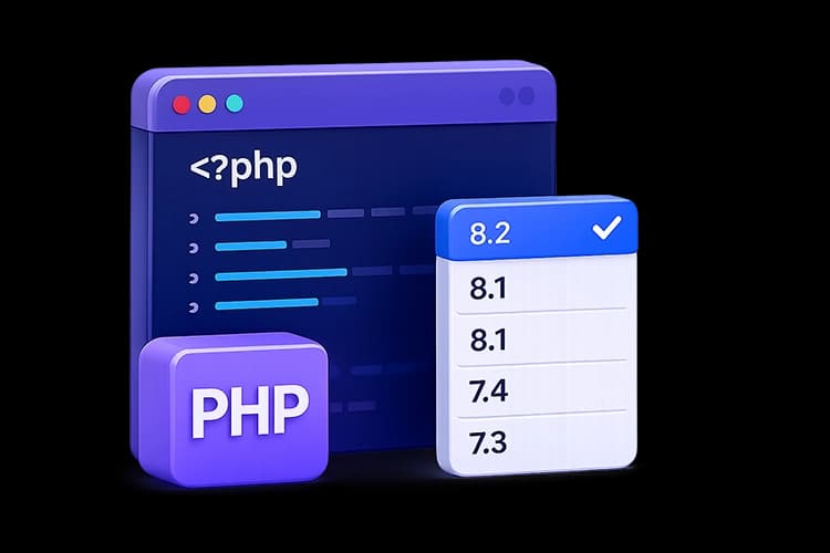 انتخاب نسخه PHP